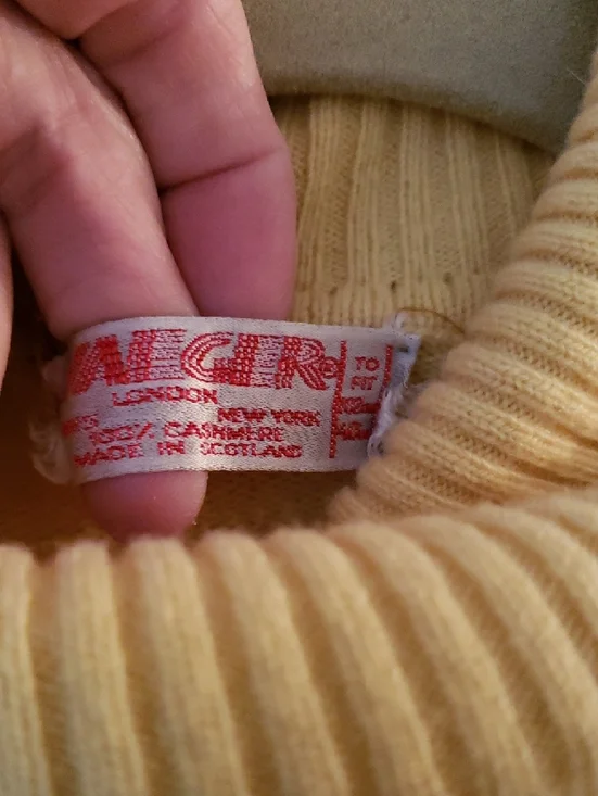 Light Yellow Turtleneck Sweater - Women's Cozy Knit - Picture 5 of 13